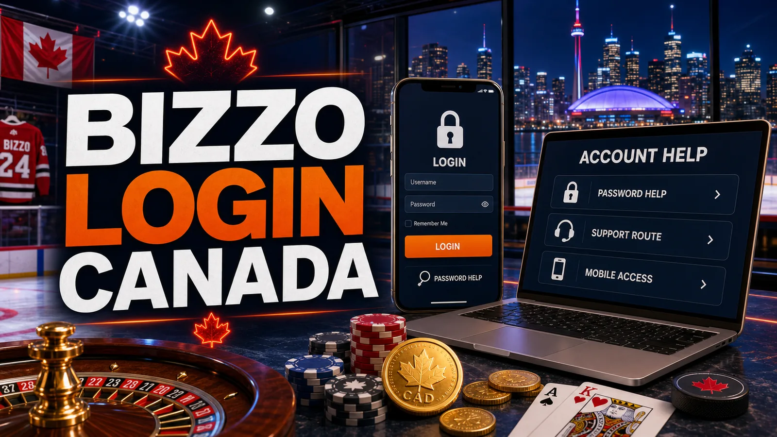 Bizzo Casino Login Canada content banner