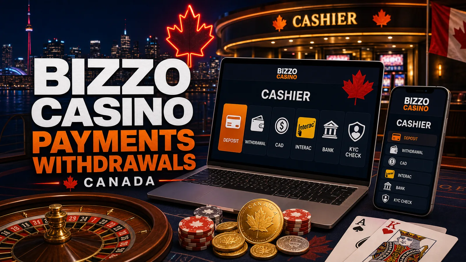 Bizzo Casino Payments and Withdrawals content banner